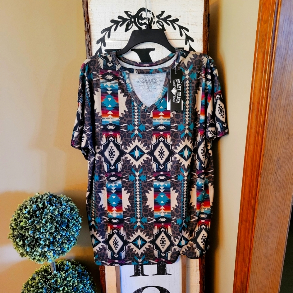 CRAZY TRAIN AZTEC TOP
